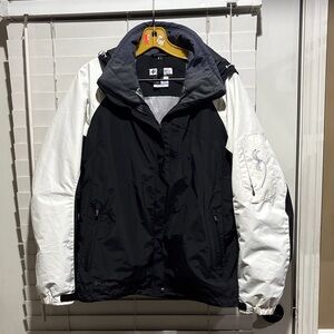 Columbia Black Jacket with White Sleeves Ski Coat